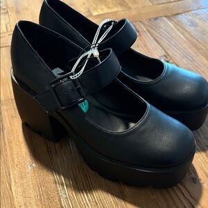 Madden Girl Black Platform Mary Jane Shoes